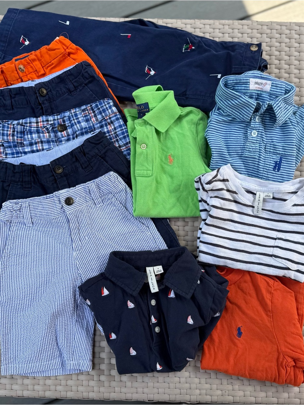 *11 Piece Boys 4 Clothing Bundle Janie and Jack Polo Ralph Lauren Preppy